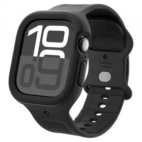 Curea Spigen Caseology Vault Pro pentru Apple Watch Series 10 / 11 42mm, Neagra
