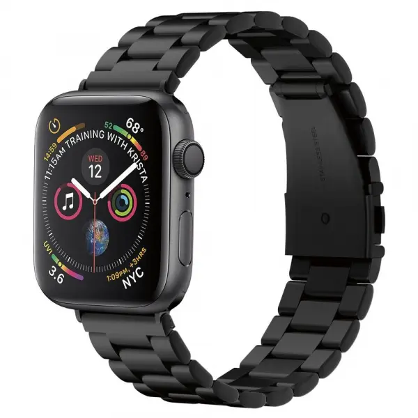 Curea Spigen Modern Fit pentru Apple Watch 49mm / 46mm / 45mm / 44mm / 42mm Series, Neagra 062MP25403