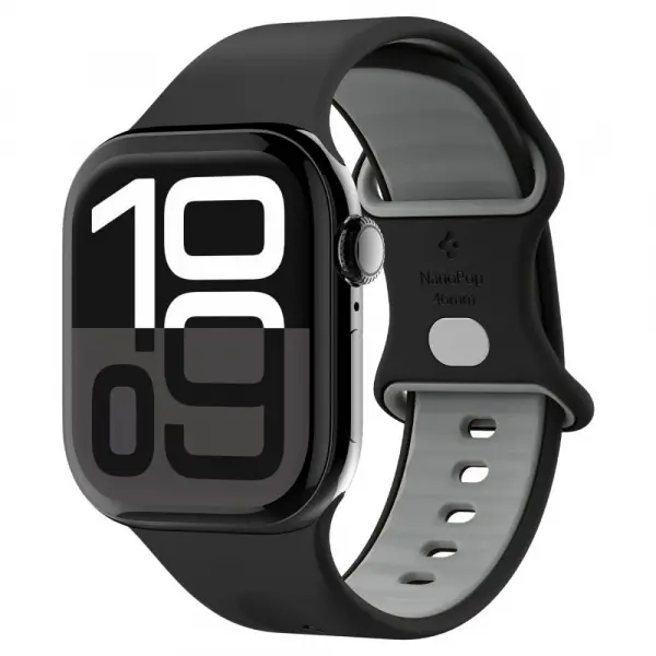 Curea Spigen Nano Pop pentru Apple Watch 49mm / 46mm / 45mm / 44mm / 42mm Series, Neagra AMP09321
