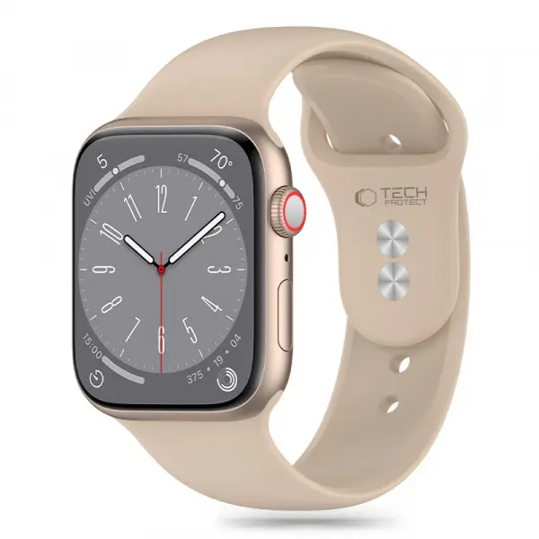 Curea Tech-Protect Silicone pentru Apple Watch 41mm / 40mm / 38mm Series, Bej