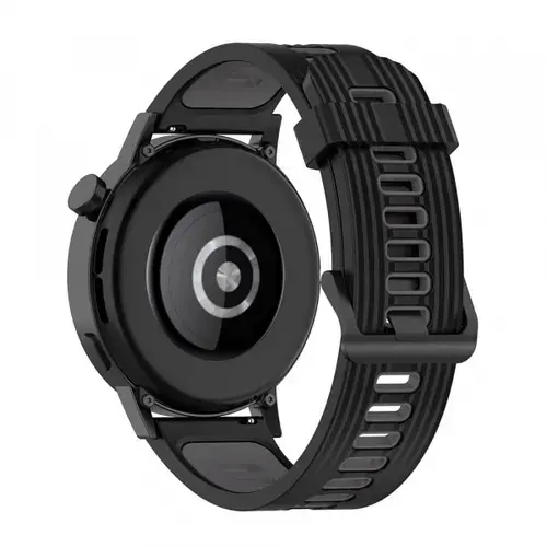 Curea Techsuit W002 pentru Huawei Watch / Xiaomi Watch Series, 22mm, Negru