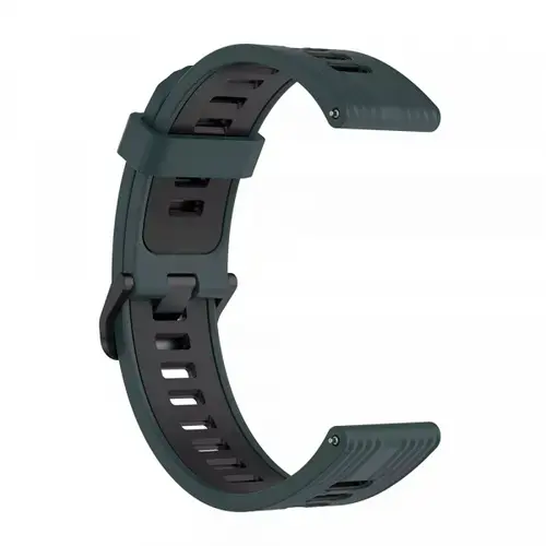 Curea Techsuit W002 pentru Samsung Galaxy Watch / Huawei Watch Series, 20mm, Verde