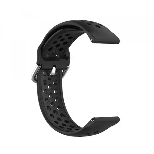Curea Techsuit W004 pentru Samsung Galaxy Watch / Huawei Watch Series, 22mm, Negru