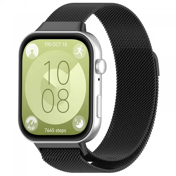 Curea Techsuit W009 pentru Huawei Watch Fit 5 Pro / Fit 5 / Fit 4 Pro / Fit 4 / Fit 3, Neagra