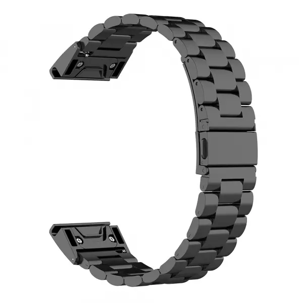 Curea Techsuit W010 pentru Garmin Instinct / Approach / Fenix Watch Series, 20mm, Neagra
