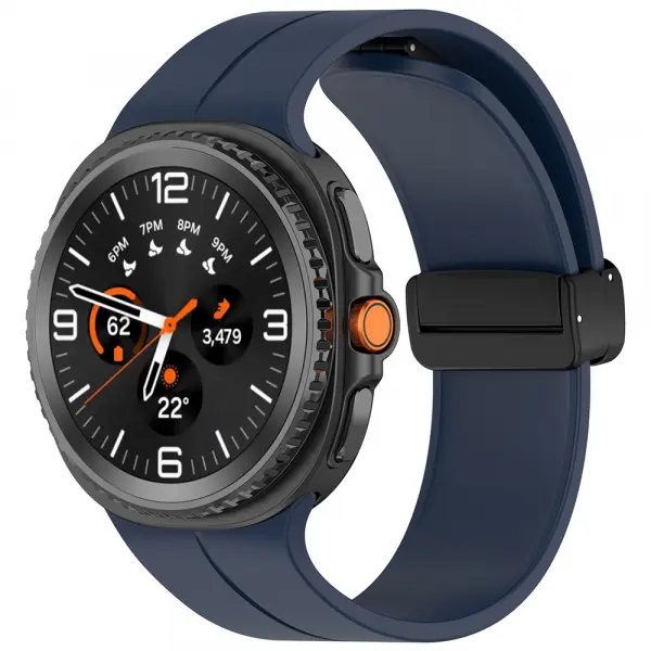 Curea Techsuit W011 pentru Samsung Galaxy Watch8 / Watch8 Classic Series, Bleumarin