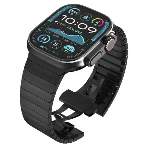 Curea Techsuit W012 pentru Apple Watch 49mm / 46mm / 45mm / 44mm / 42mm Series, Negru