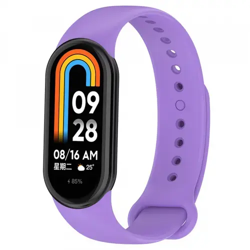 Curea Techsuit W014 pentru Xiaomi Smart Band 10 / 9 / 8, Violet