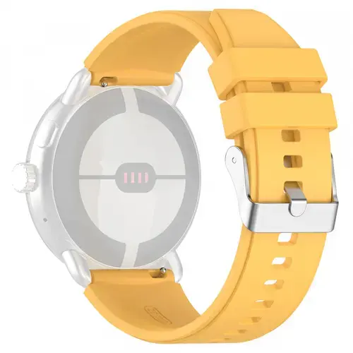 Curea Techsuit W026 pentru Samsung Galaxy Watch / Huawei Watch Series, 20mm, Galben