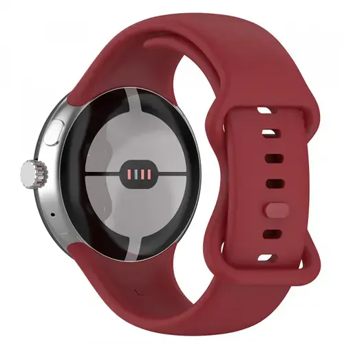 Curea Techsuit W031 pentru Google Pixel Watch 3 45mm, Visiniu