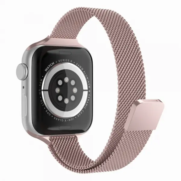 Curea Techsuit W034 pentru Apple Watch 49mm / 46mm / 45mm / 44mm / 42mm Series, Roz