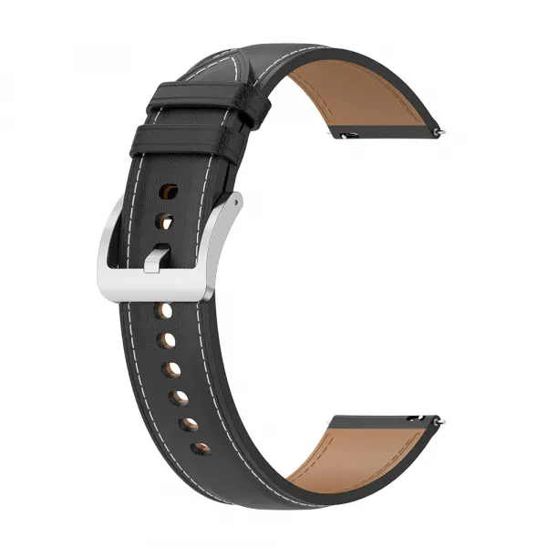 Curea Techsuit W048 pentru Huawei Watch / Xiaomi Watch Series, 22mm, Neagra