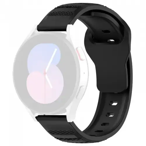Curea Techsuit W050 pentru Samsung Galaxy Watch / Huawei Watch Series, 20mm, Negru