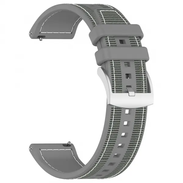 Curea Techsuit W051 pentru Huawei Watch / Xiaomi Watch Series, 22mm, Gri