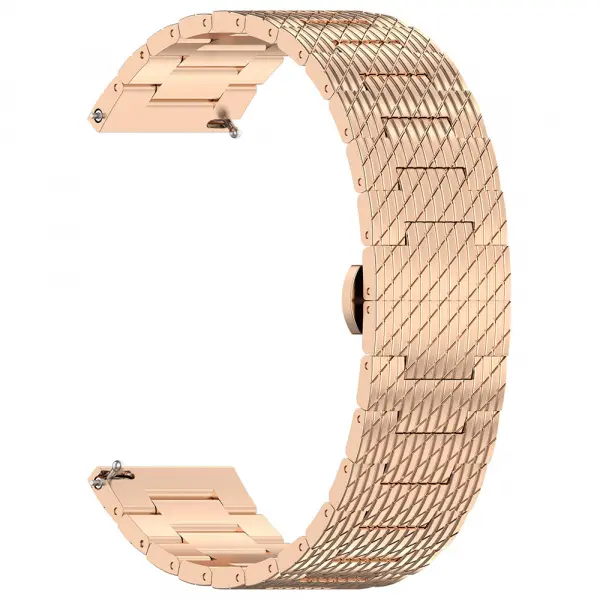 Curea Techsuit W052 pentru Huawei Watch / Xiaomi Watch Series, 22mm, Roz Aurie