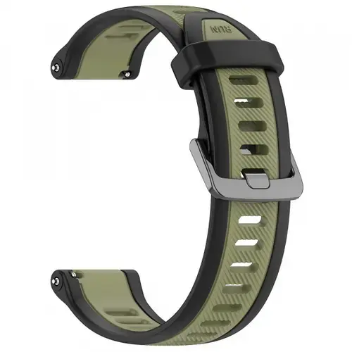 Curea Techsuit W053 pentru Huawei Watch / Garmin Watch Series, 18mm, Kaki