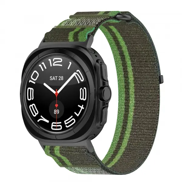 Curea Techsuit W054 pentru Samsung Galaxy Watch Ultra Series, Verde Inchis Gri