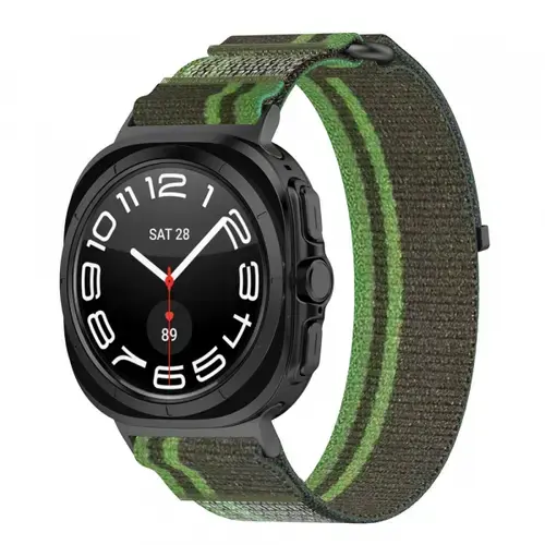 Curea Techsuit W054 pentru Samsung Galaxy Watch Ultra, Verde/Gri