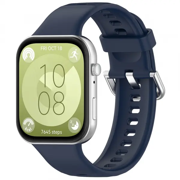 Curea Techsuit W061 pentru Huawei Watch Fit 4 Pro / Fit 4 / Fit 3, Bleumarin