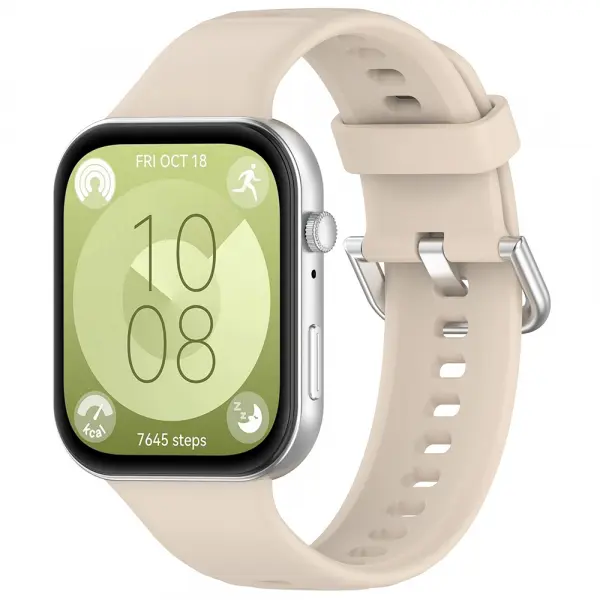 Curea Techsuit W061 pentru Huawei Watch Fit 4 Pro / Fit 4 / Fit 3, Bej