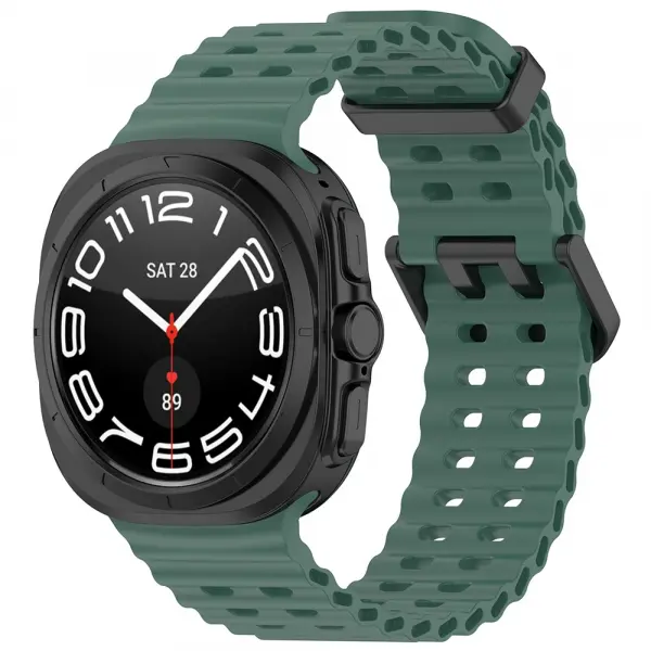 Curea Techsuit W062 pentru Samsung Galaxy Watch Ultra Series, Verde