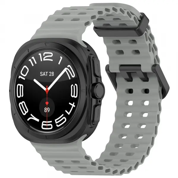 Curea Techsuit W062 pentru Samsung Galaxy Watch Ultra Series, Gri