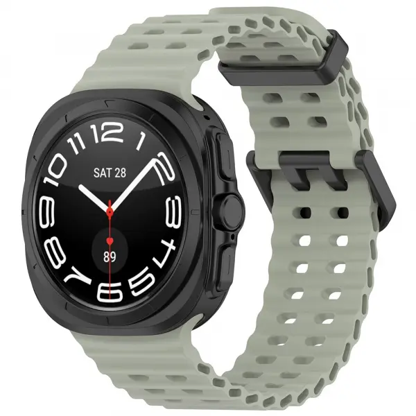 Curea Techsuit W062 pentru Samsung Galaxy Watch Ultra, Verde Deschis