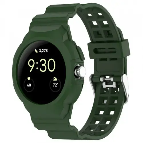 Curea Techsuit W065 pentru Google Pixel Watch 3 41mm / Watch 2 / Watch, Verde