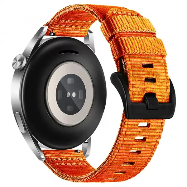 Curea Techsuit W070 pentru Samsung Galaxy Watch / Huawei Watch Series, 20mm, Portocalie