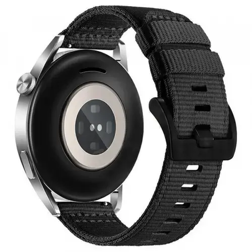 Curea Techsuit W070 pentru Samsung Galaxy Watch / Huawei Watch Series, 20mm, Negru