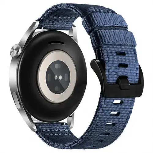 Curea Techsuit W070 pentru Samsung Galaxy Watch / Huawei Watch Series, 22mm, Albastru