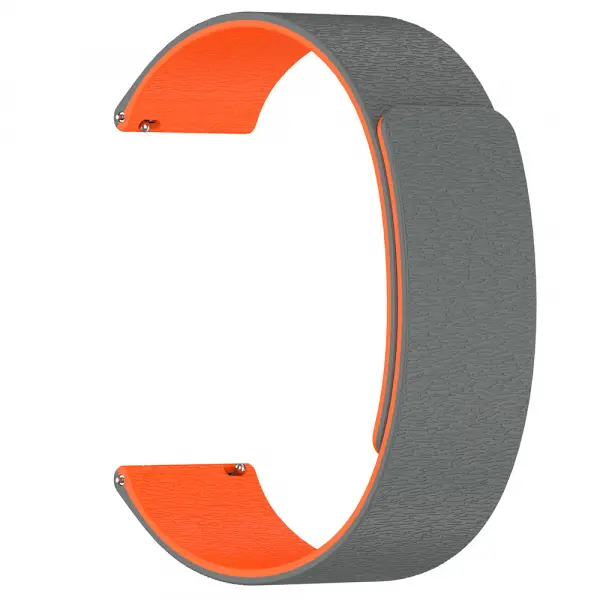 Curea Techsuit W074 pentru Samsung Galaxy Watch Series, Gri Portocalie