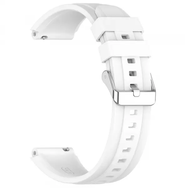 Curea Techsuit W075 pentru Huawei Watch / Garmin Watch Series, Alba