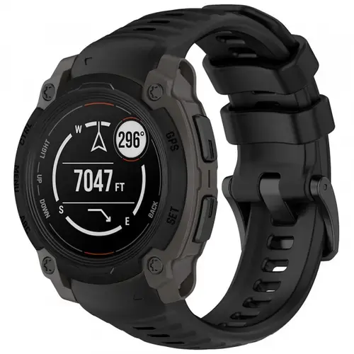 Curea Techsuit W076 pentru Garmin Instinct E 45mm, Negru