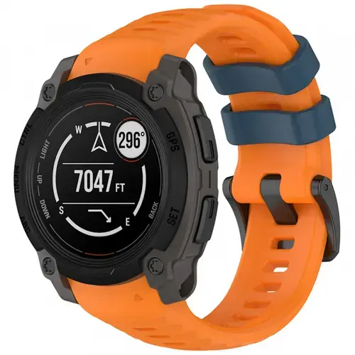 Curea Techsuit W076 pentru Garmin Instinct E 45mm, Portocaliu