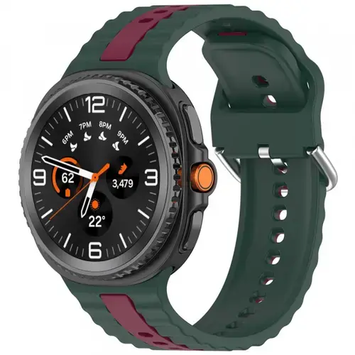 Curea Techsuit W078 pentru Samsung Galaxy Watch 8 Classic / Watch8 44mm / Watch 8 40mm, Verde