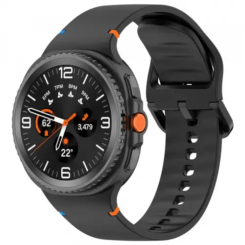 Curea Techsuit W079 pentru Samsung Galaxy Watch 8 Classic / Watch8 44mm / Watch 8 40mm, Negru