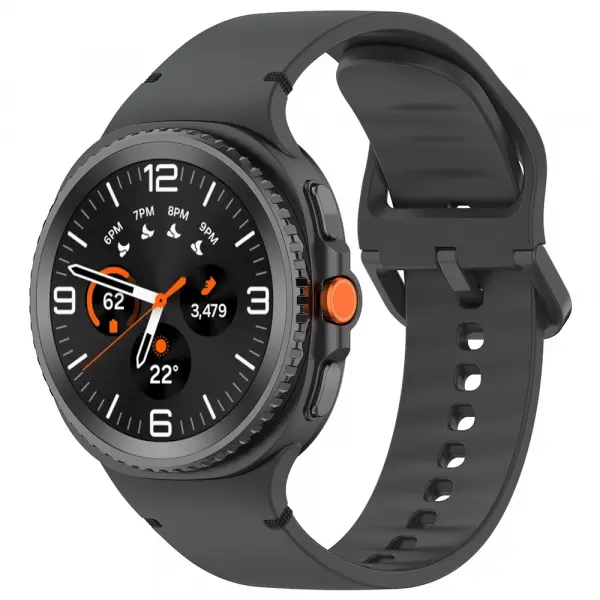Curea Techsuit W079 pentru Samsung Galaxy Watch8 / Watch8 Classic Series, Neagra Grafit