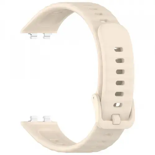 Curea Techsuit W082 pentru Huawei Band 11 / 11 Pro, Crem
