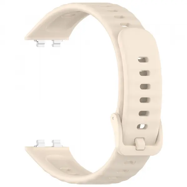 Curea Techsuit W082 pentru Huawei Band 11 / 11 Pro, Crem
