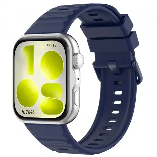 Curea Techsuit W082 pentru Huawei Watch Fit 5 Pro, Bleumarin