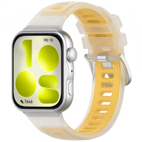 Curea Techsuit W084 pentru Huawei Watch Fit 5 Pro / Fit 5 / Fit 4 Pro / Fit 4 / Fit 3, Galbena