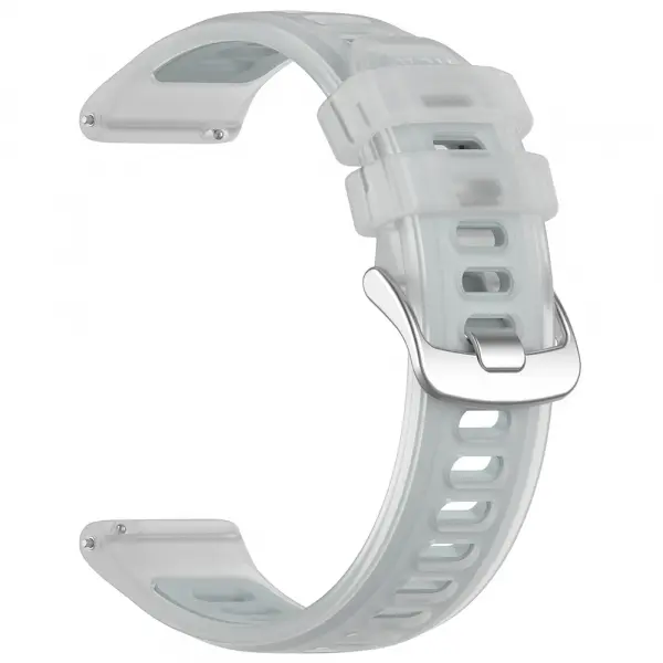 Curea Techsuit W084 pentru Samsung Galaxy Watch / Huawei Watch Series, 20mm, Alba