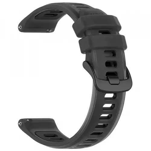 Curea Techsuit W084 pentru Samsung Galaxy Watch / Huawei Watch Series, 22mm, Negru