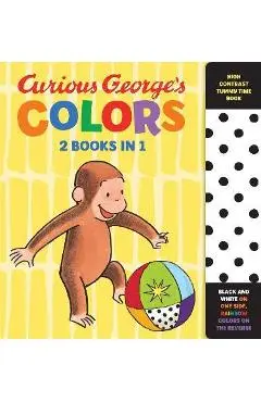 Curious George's Colors: High Contrast Tummy Time Book - H. A. Rey