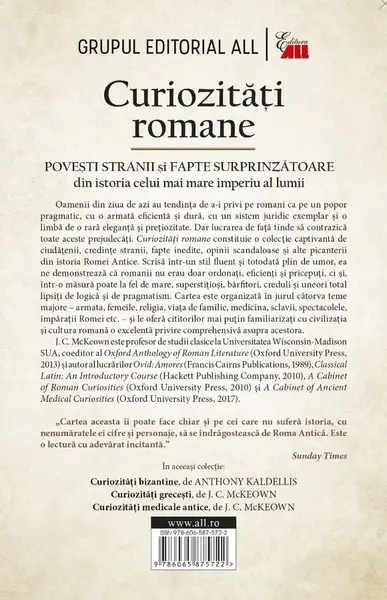 Curiozitati romane | J.C. McKeown