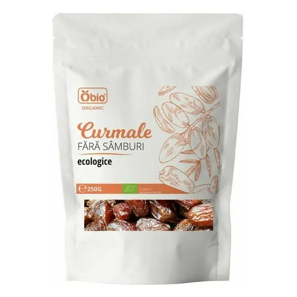 Curmale fara samburi bio 250g Obio