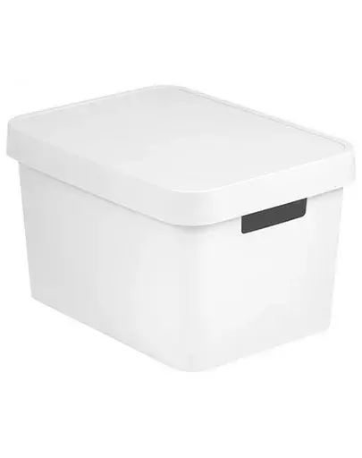 CURVER Coș cu capac INFINITY 17 L, alb