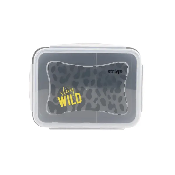 Cutie alimentara Strigo Stay Wild, plastic, 16.5 12 6.5 cm