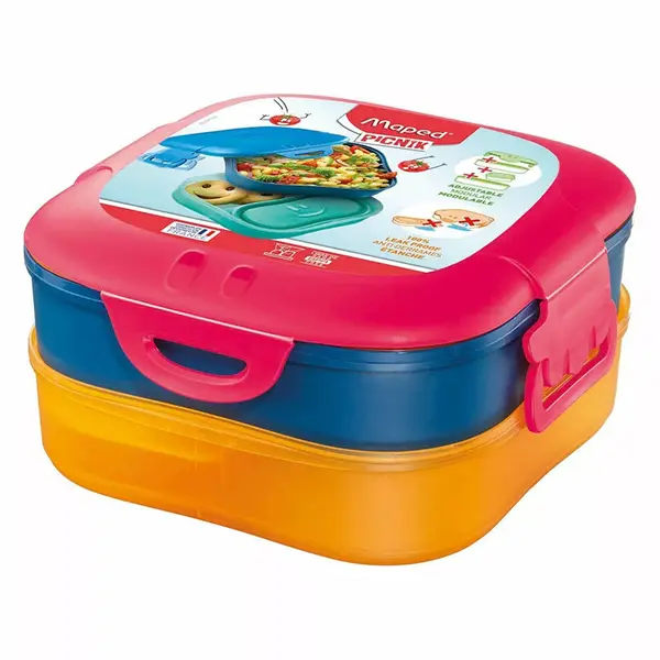 Cutie alimente 3 in 1 1,4l, Maped Picnik Concept Kids, rosu